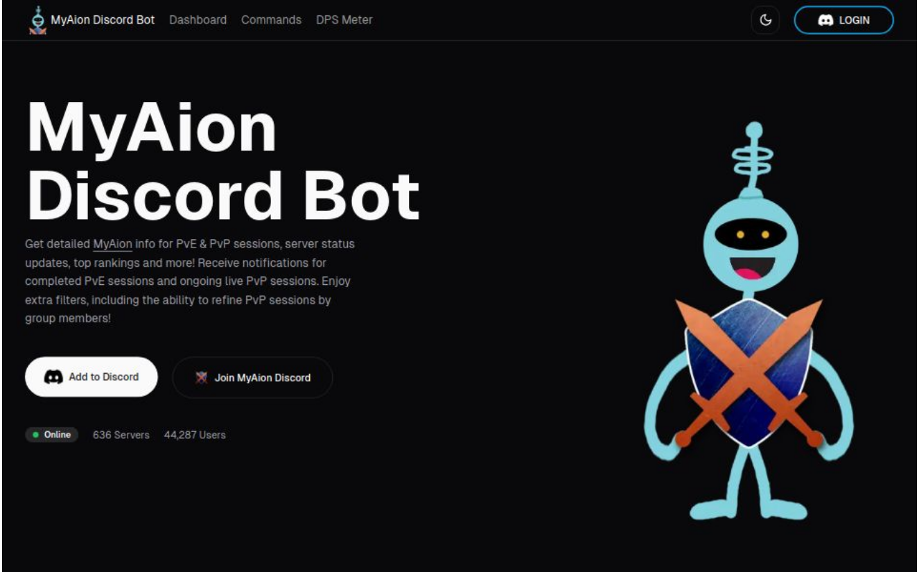 MyAion Bot Dashboard